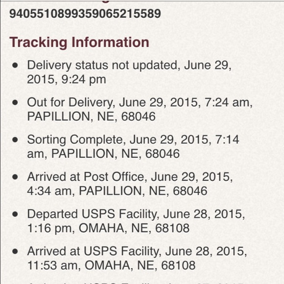 Update on tracking