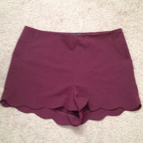 ASOS scallop shorts