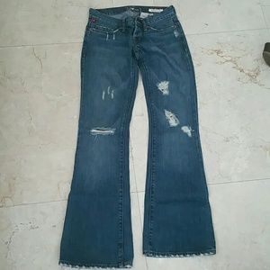 destroyed denim jeans