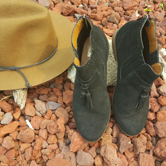 Suede booties