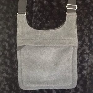 Fleece crossbody purse