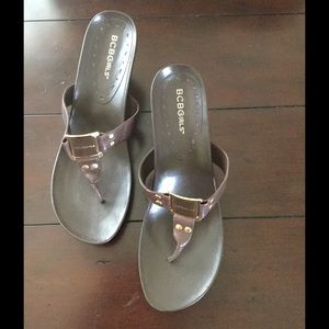 BCBGirls Brown Wedge Shoes