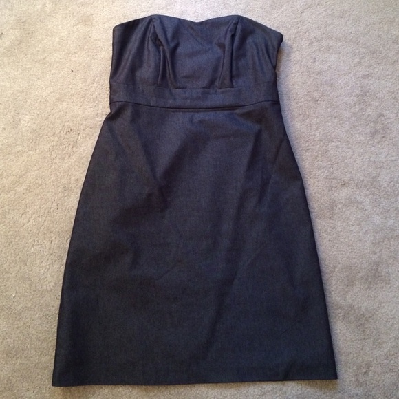 Strapless Navy/Dark Denim Dress