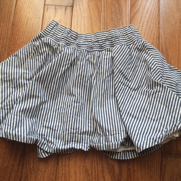 Navy Striped Hollister Skirt