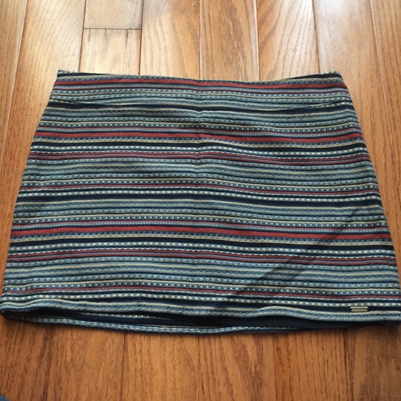 Pattern Stripe Hollister Pencil Skirt