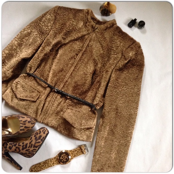 Oscar de la Renta Jackets & Blazers - VINTAGE OSCAR DE LA RENTA CRUSHED VELVET JACKET