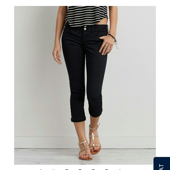 Black artist crop capris