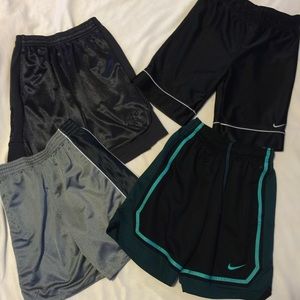 4 pair boys shorts. 2 pair Nike & 2 pair And1