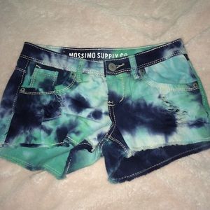 Target tie-dye short