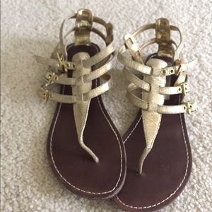 Gold Steve Madden sandals