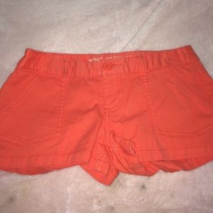 Orange target shorts