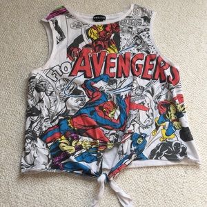 Avengers Comic Book Printed Shirt