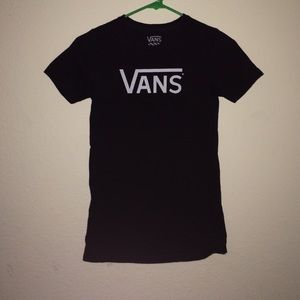 black vans tee