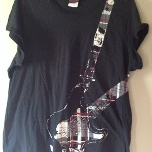 torrid tee " British Invasion" guitar shirt