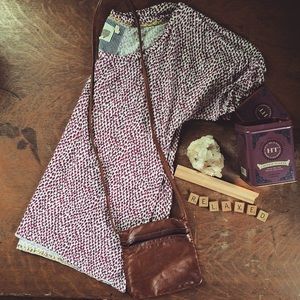 Anthropologie | Lilka wavy tee in pink