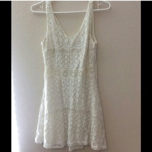 For Lauren white lace dress