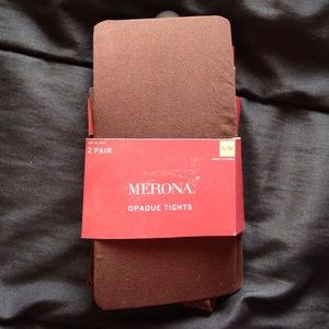 Brown Merona Opaque Tights