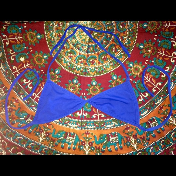 San Lorenzo Blue Bikini Top Small