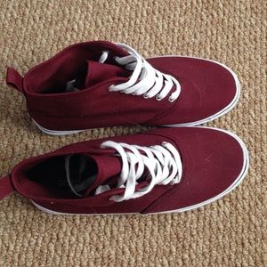 H&M Maroon high top shoes
