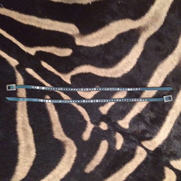 Lucky Brand Leather Double Wrap Teal Bracelets - Picture 3 of 4