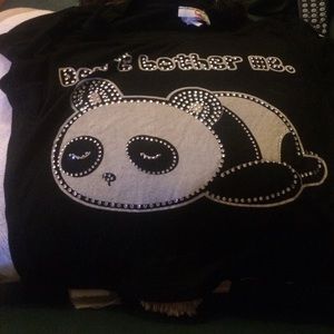 crop top with a panda