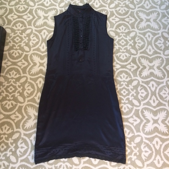 Report Collection Silk Black Dress