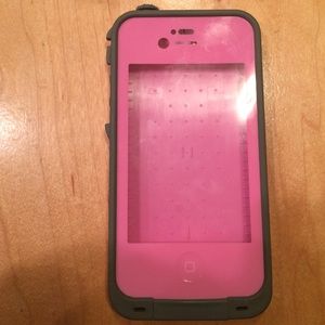 iPhone 4 pink lifeproof case