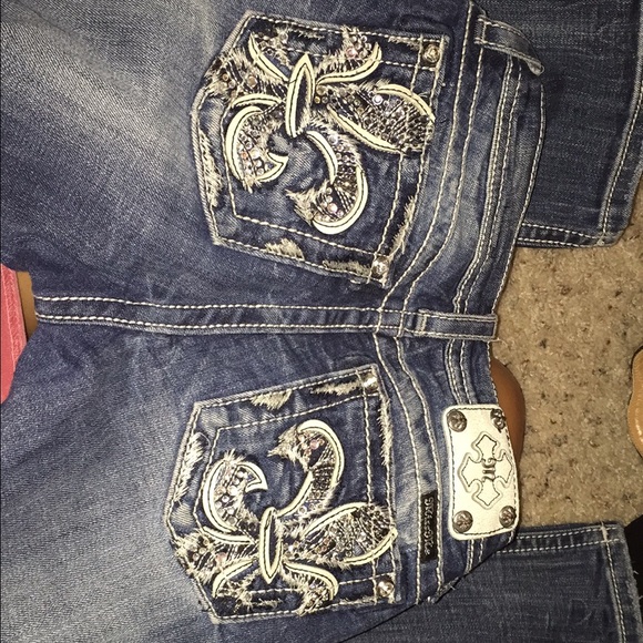 Jeans are size 14, shorts are size 12