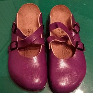 Purple Closed Birkenstock Shoes