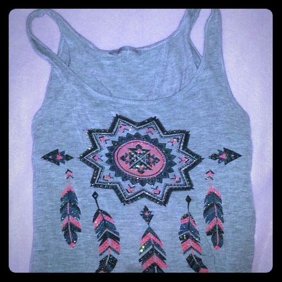 Open back dream catcher tank