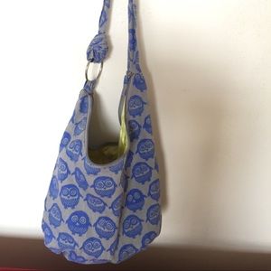 Messenger bag with owl pattern