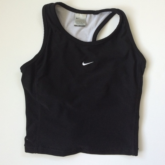 Black nike crop tank