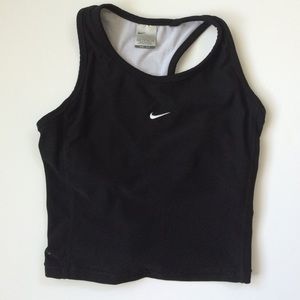Black nike crop tank