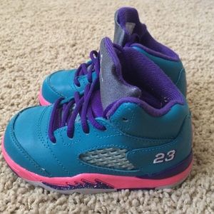 Toddler Nike Air Jordan Retro 5 "tropical teal"