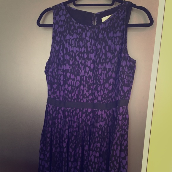 Loft dress in black and purple, size 6. Stunning
