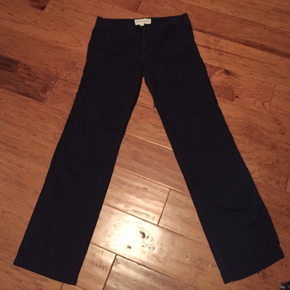 Navy school pants, slightly worn