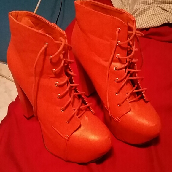 Orange heels