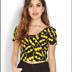 Batman Logo Crop Top