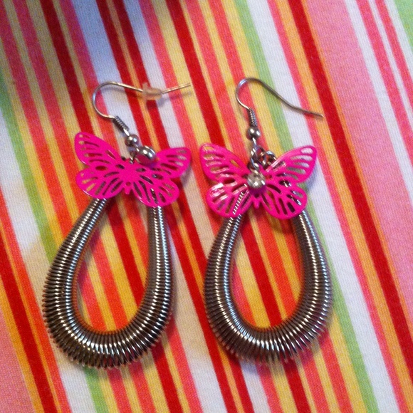 Butterfly dangle earings