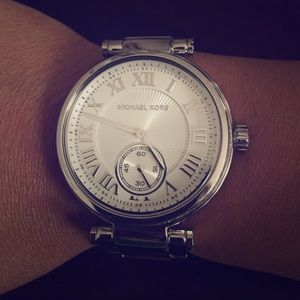 Silver MK WATCH