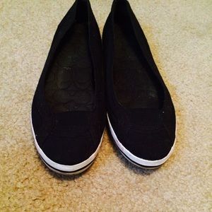 Black coach flats