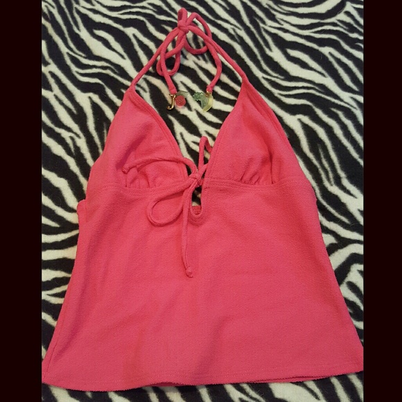 NWOT Juicy Couture Pink Tankini Top