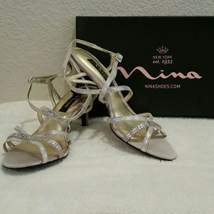 Gold Slingback Strappy Sandals