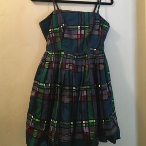 Geometric print dress