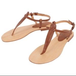 Cocobelle Sophie Snakeskin Thong Sandal