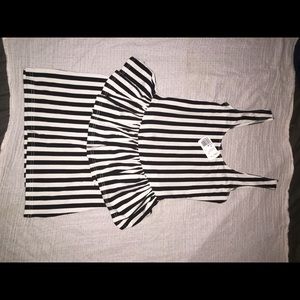 Forever 21 striped peplum dress