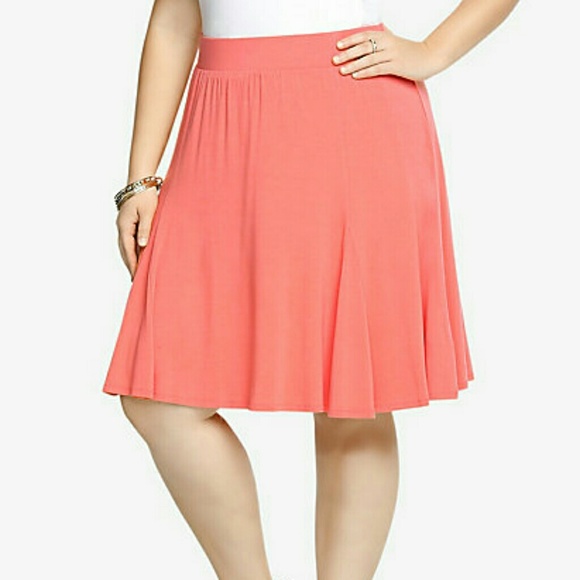 Torrid coral skirt