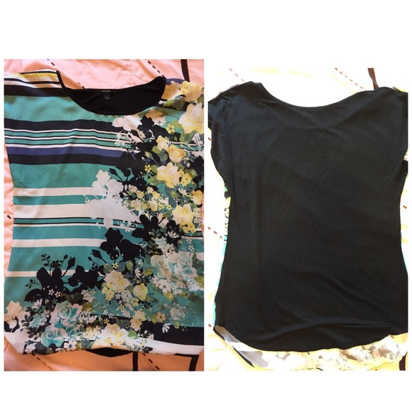 Flowers and strip top - Picture 3 of 3