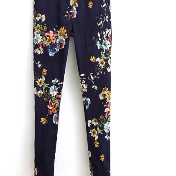 Multi-Color Floral Trouser - Picture 2 of 4