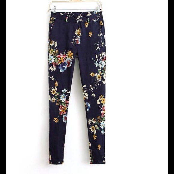 Multi-Color Floral Trouser - Picture 4 of 4